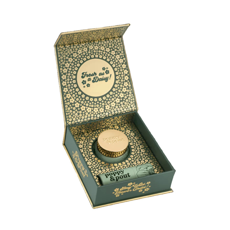 Sweet Mint Lip Care Duo + Scrub Spatula — Natural Lip Scrub & Balm Gift Set