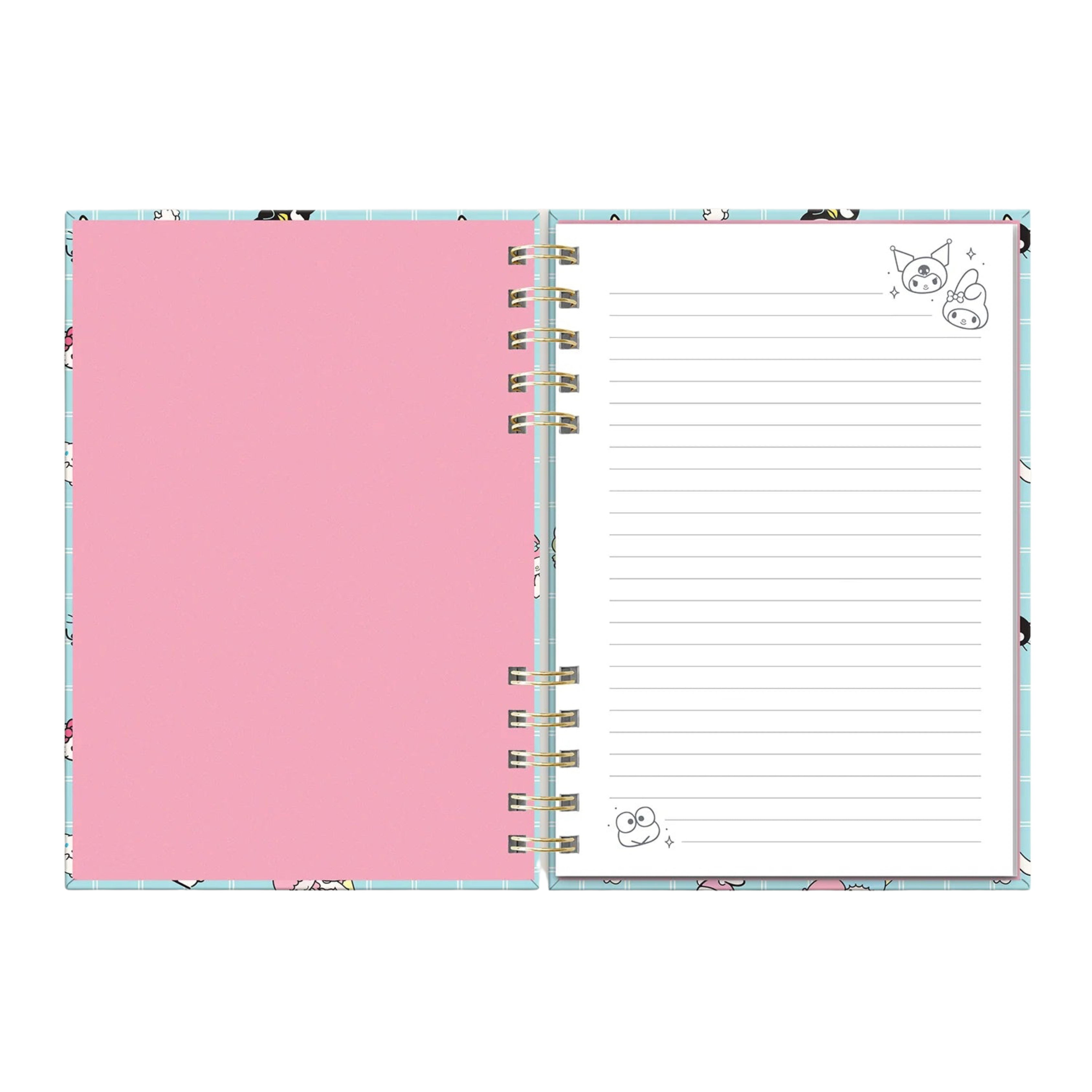 Hello Kitty and Friends Spiral Notebook and Pen Set – Sanrio stationery with 5 colorful gel pens – Funky Confetti