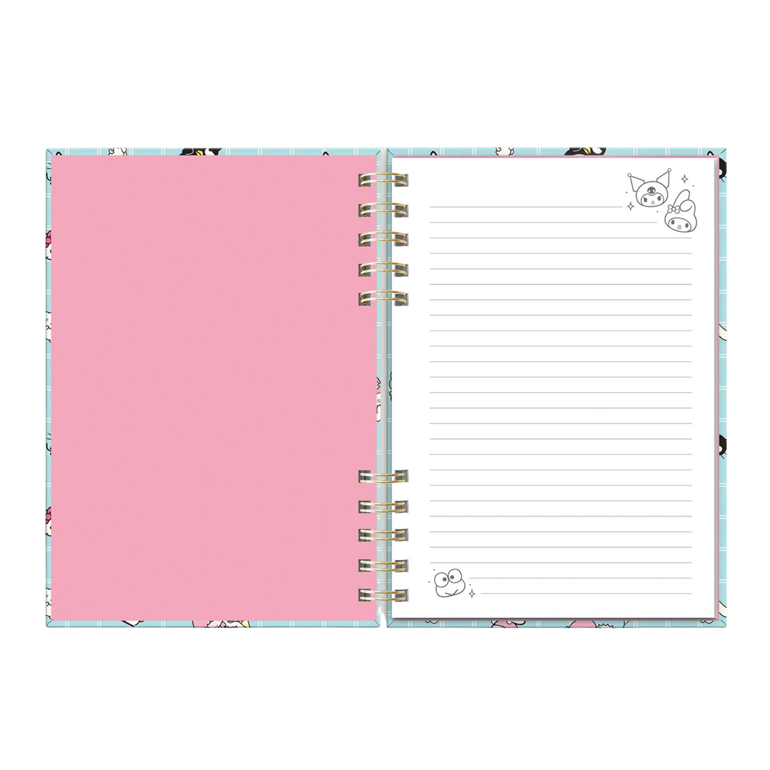 Hello Kitty and Friends Spiral Notebook and Pen Set – Sanrio stationery with 5 colorful gel pens – Funky Confetti