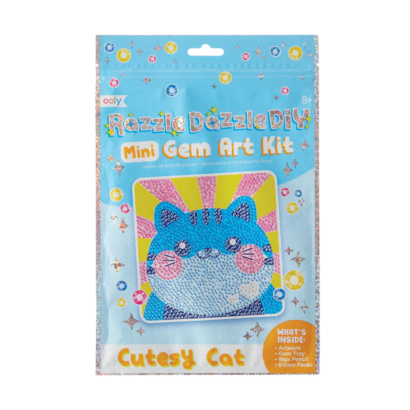Cutesy Cat Razzle Dazzle Diy Gem Art Kit