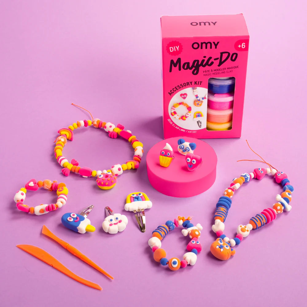 Jewels Magic-Do DIY modeling clay accessory kit for kids with rings, clips, and tools – Funky Confetti
