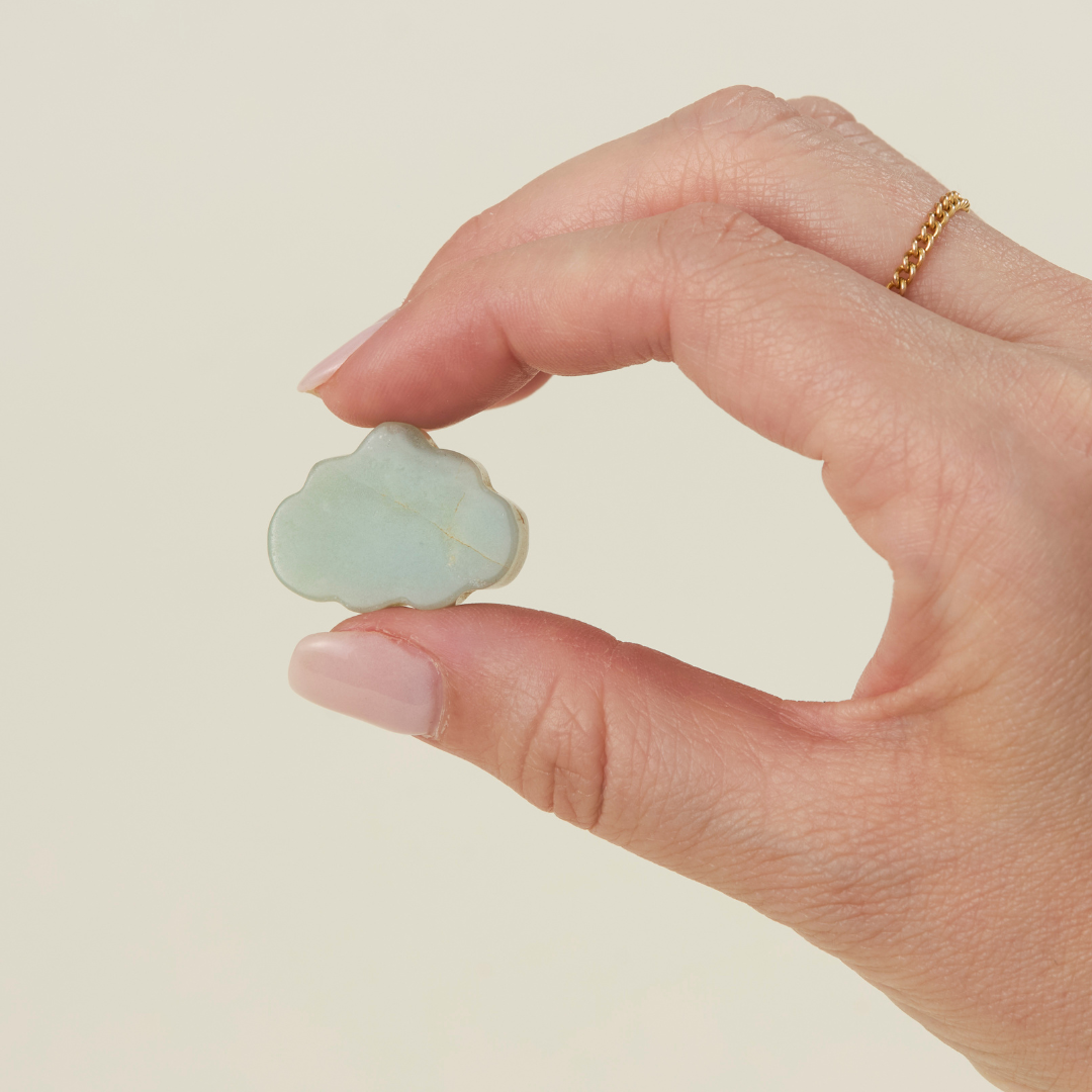 Assorted mini crystal clouds carved from gemstones like Amethyst, Amazonite, Clear Quartz – Funky Confetti