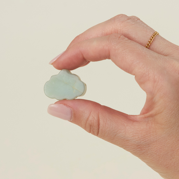 Assorted mini crystal clouds carved from gemstones like Amethyst, Amazonite, Clear Quartz – Funky Confetti