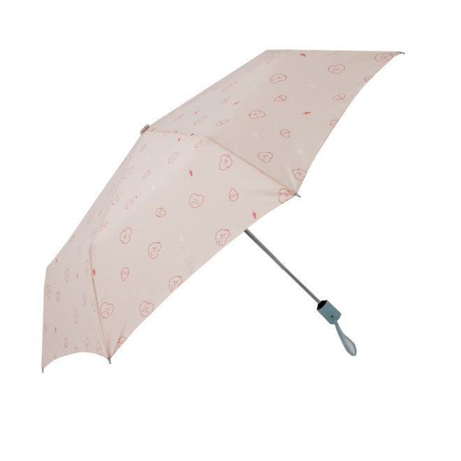 Pink Heart Medium Umbrella