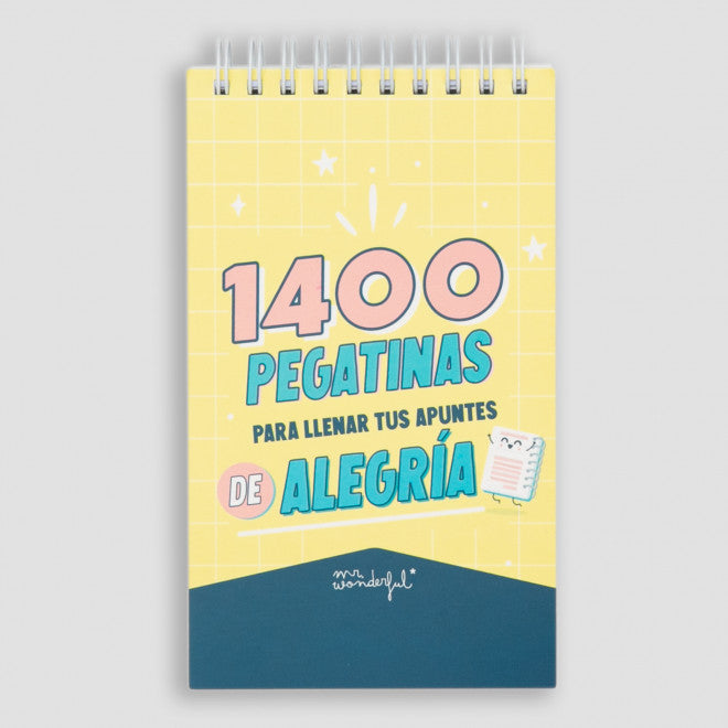 Libreta de 1400 Pegatinas Para Llenar tus Apuntes de Alegria (Sticker Book)