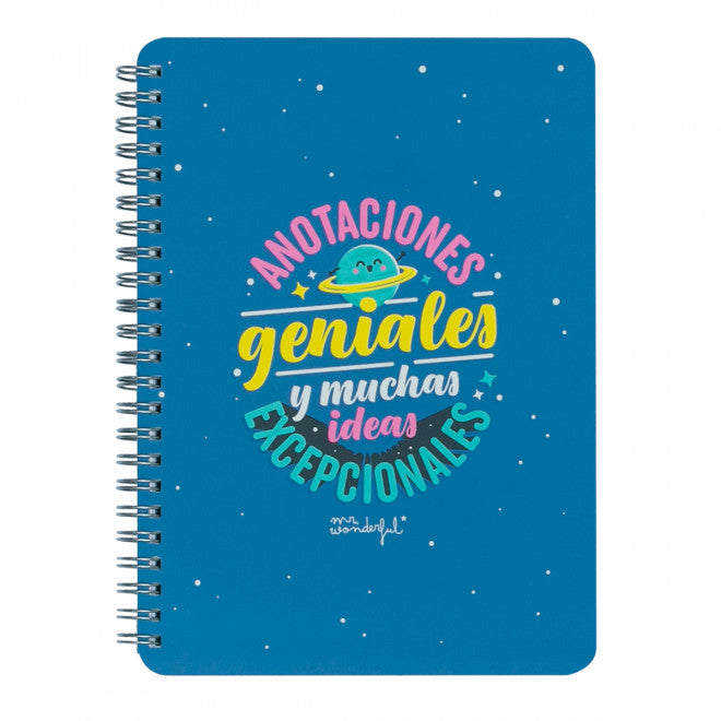 Libreta Pequeña (Small Notebook) - "Anotaciones Geniales y Muchas Ideas Excepcionales"