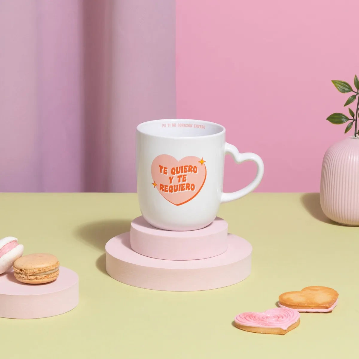 Te Quiero Mug – Heart-Handle Ceramic Cup