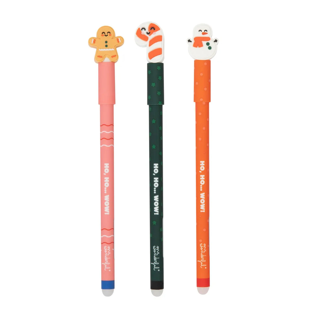 Ho, ho… WOW! 3 Bolis Borrables de Navidad (Erasable Pens)