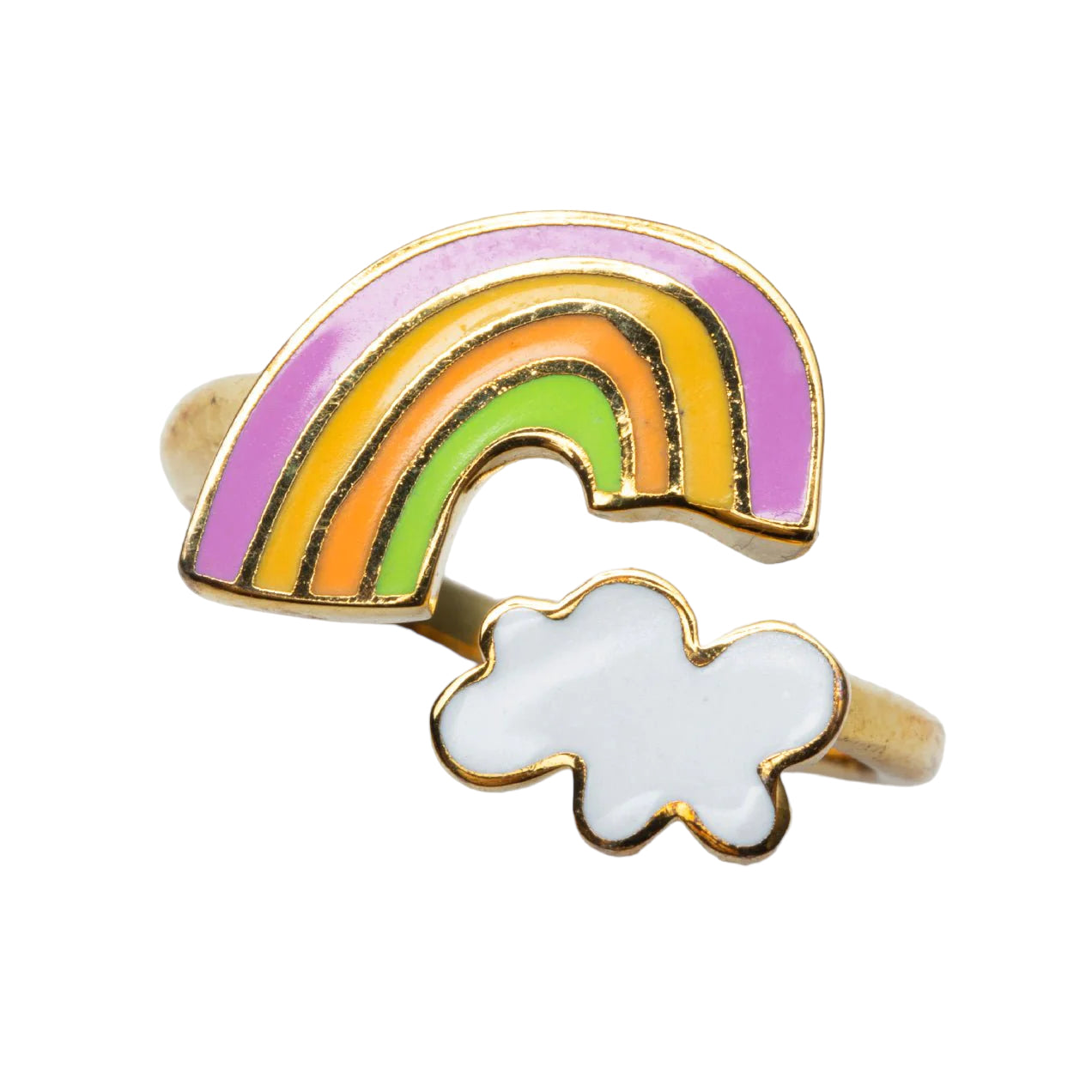 Rainbow Cloud Adjustable Ring