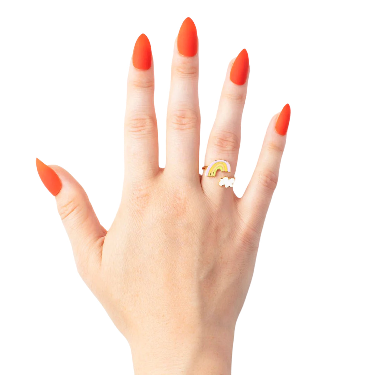 Rainbow Cloud Adjustable Ring