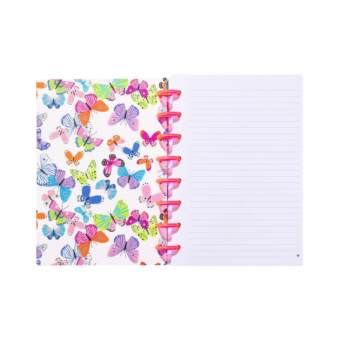 White motivational notebook with “You Got This” in rainbow letters and hot pink disc binding – Funky Confetti