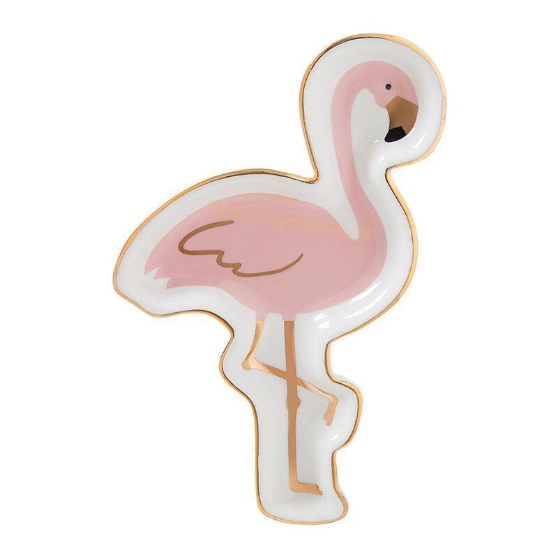 Flamingo Trinket Tray - Funky Confetti