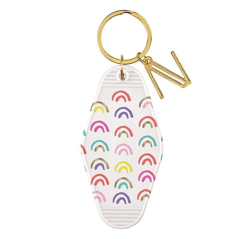 Rainbow Key Tag - Funky Confetti