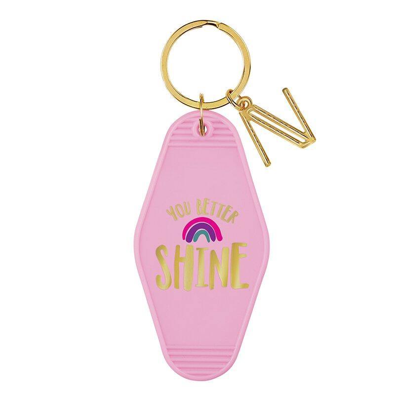 You Better Shine Key Tag - Funky Confetti