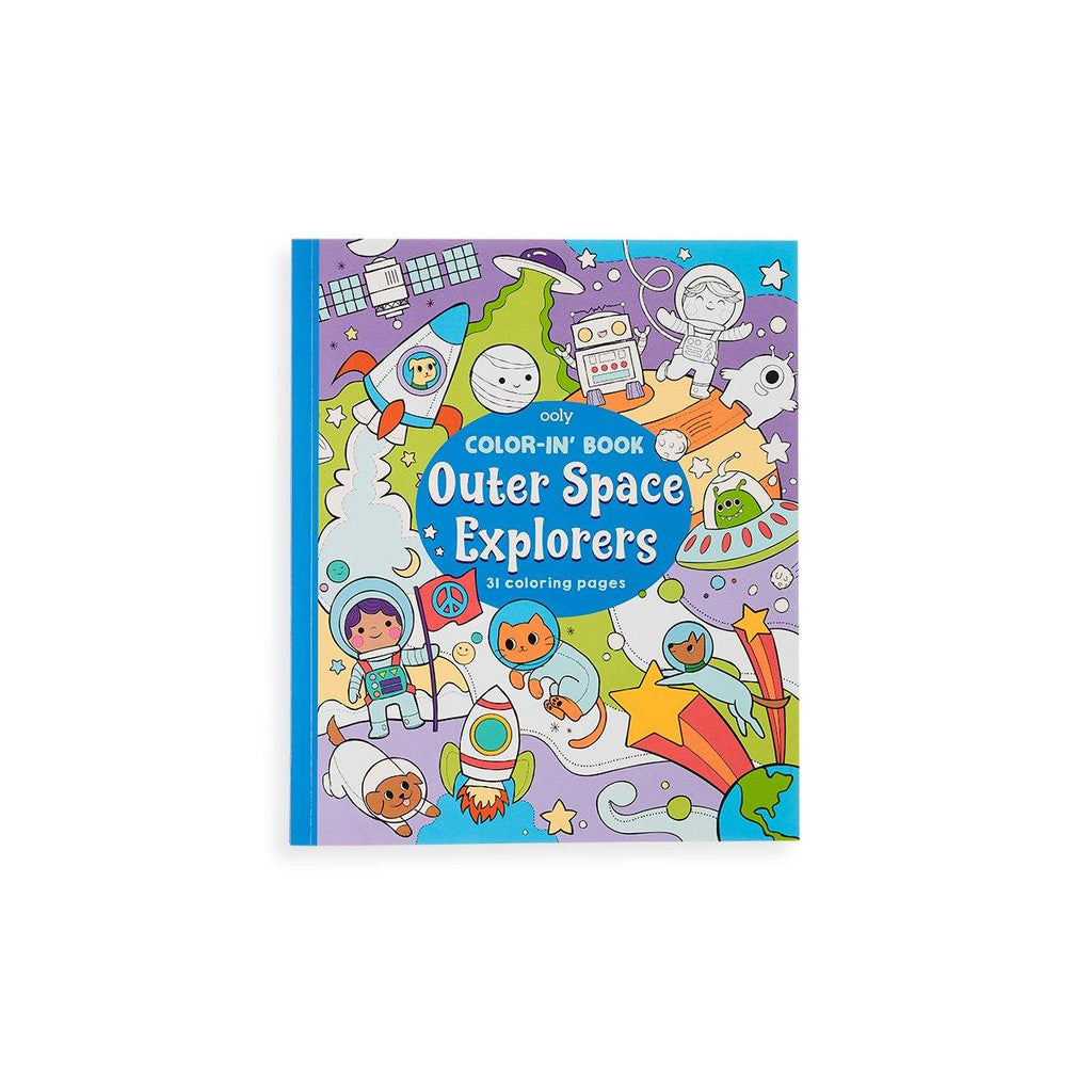 Outer Space Explorers Coloring Book - Funky Confetti