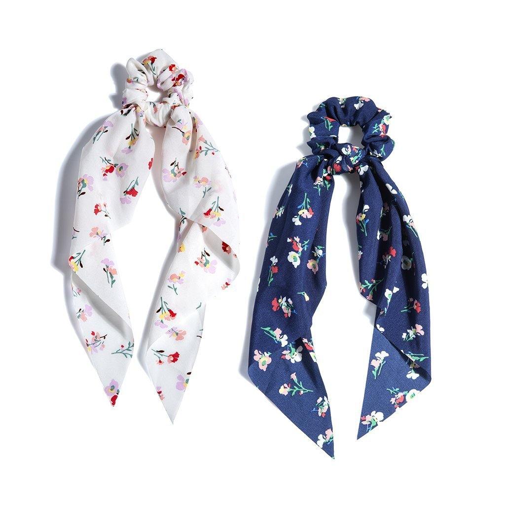 Floral Scarf Ponys - Set of 2 - Funky Confetti