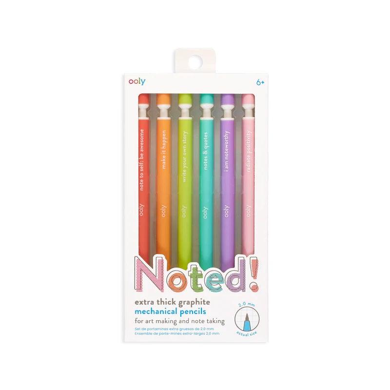 Noted! Graphite Mechanical Pencils + Lead Refills - Funky Confetti
