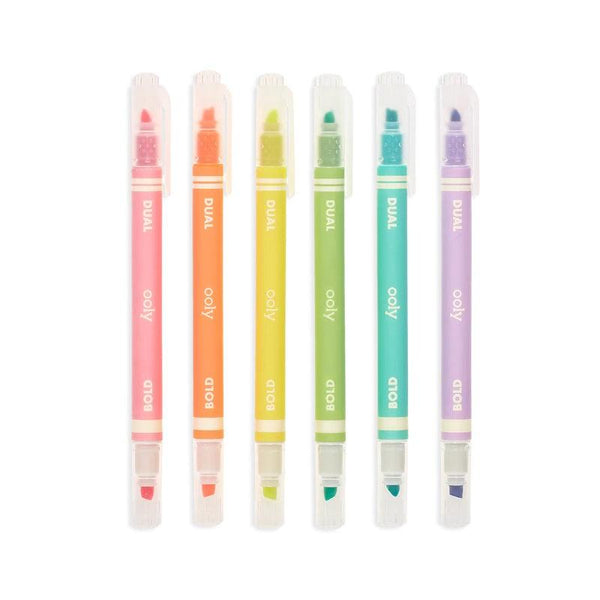 Dual Liner Double-Ended Neon Highlighters - Funky Confetti