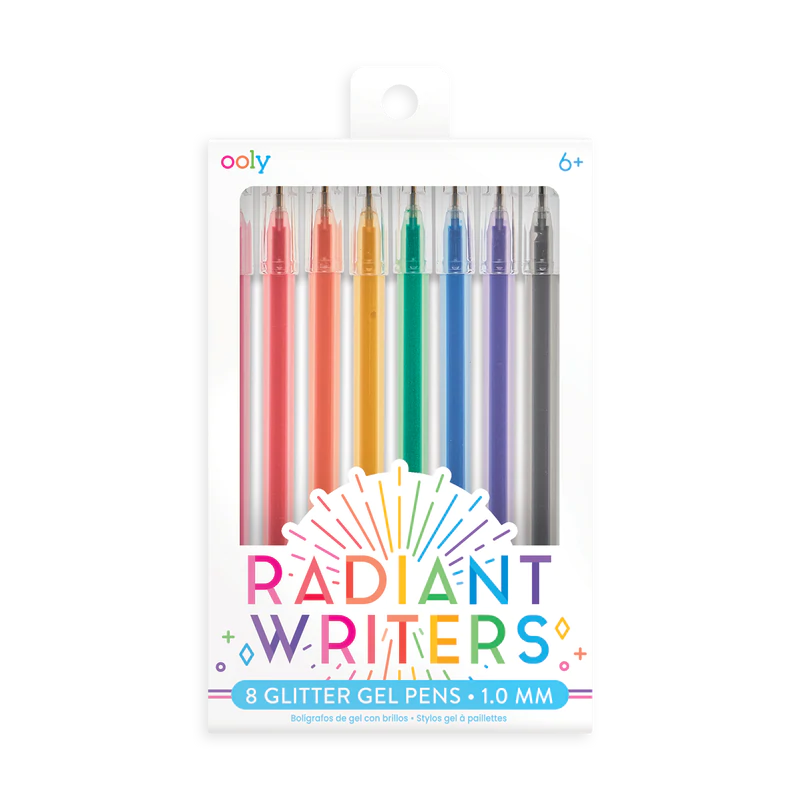 Radiant Writers Glitter Gel Pens - Funky Confetti