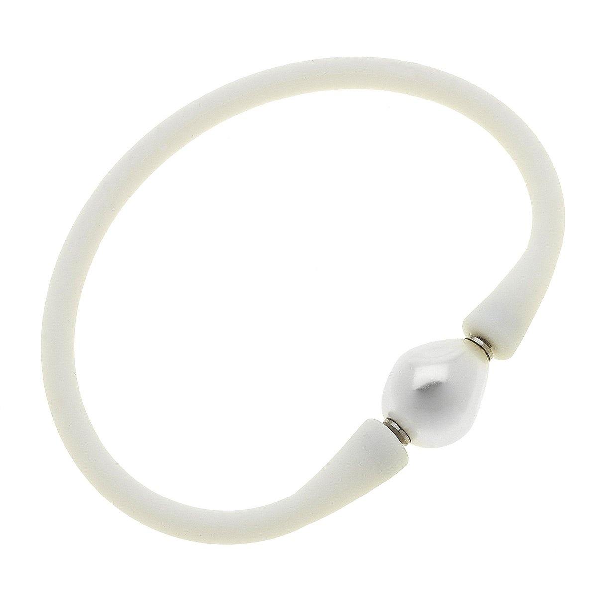 Gigi Baroque Pearl Silicone Bracelet - Funky Confetti