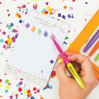 Complimentary Colored Ink Pen Set - Funky Confetti