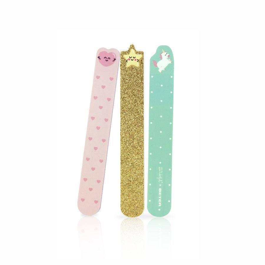 Set of 3 Nail Files "A Pretty Set of Nails Never Fails" - Funky Confetti