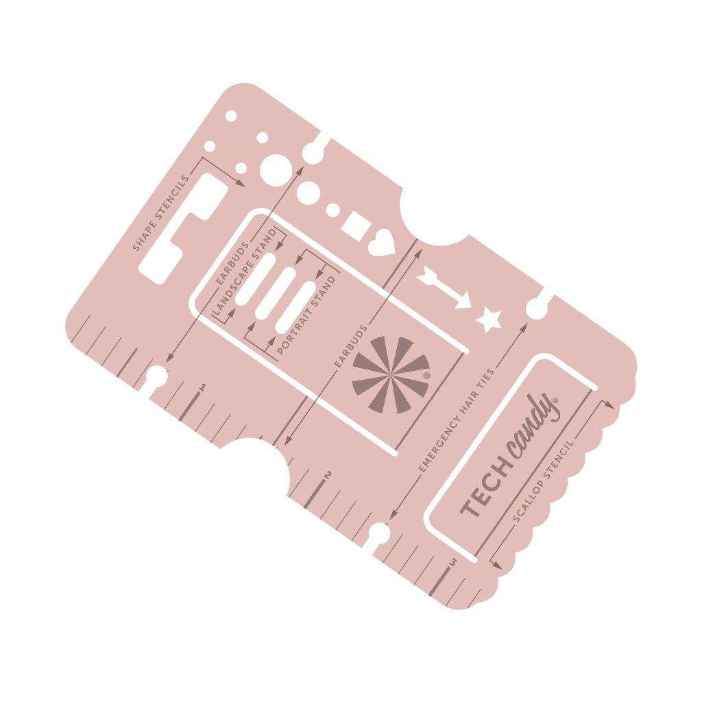 Handy Standy Phone Stand Multi-Tool – Compact phone stand with ruler, stencils, and storage slots