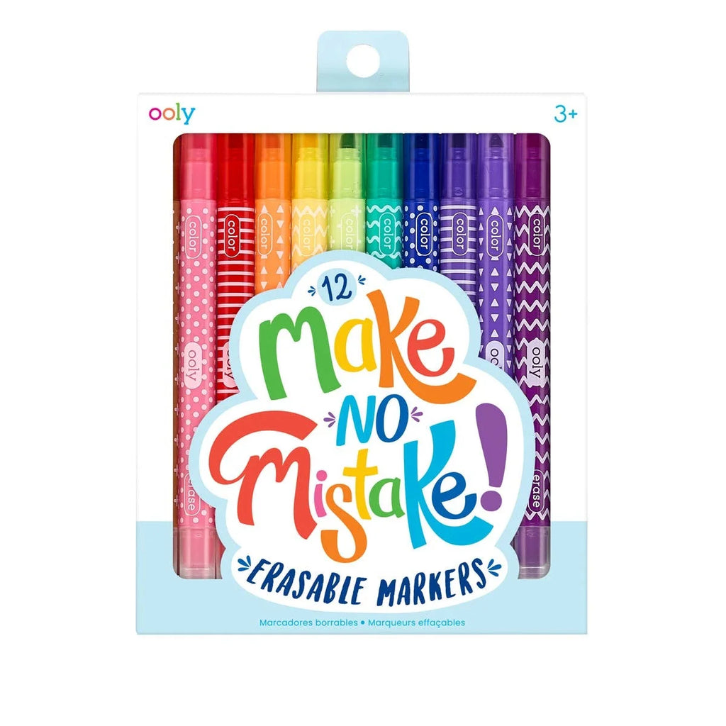 Make No Mistake Erasable Markers for stress-free coloring with erasable tips