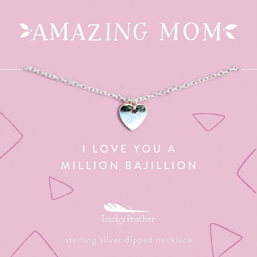 Mom - I Love You a Million Bajillion Necklace - Funky Confetti