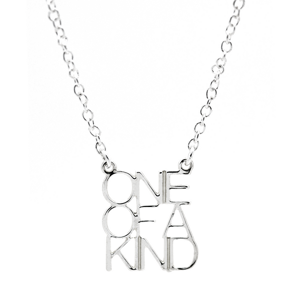 One Of A Kind Silver Necklace - Funky Confetti