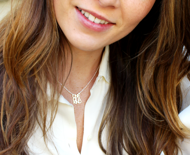 One Of A Kind Silver Necklace - Funky Confetti