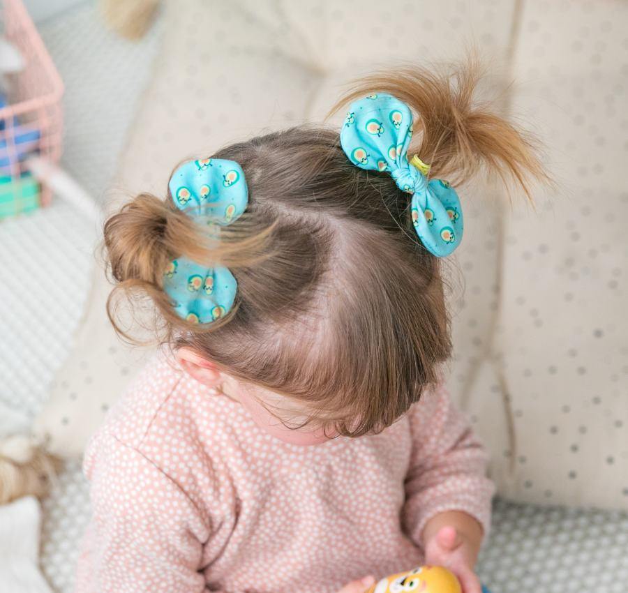 Avocado Bow Hair Ties - Funky Confetti