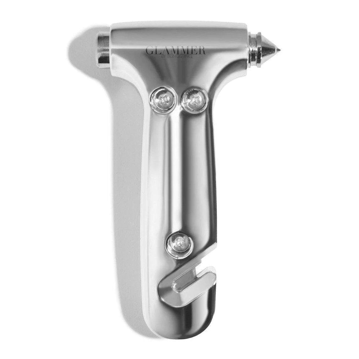 Emergency car escape hammer with visor strap from Funky Confetti