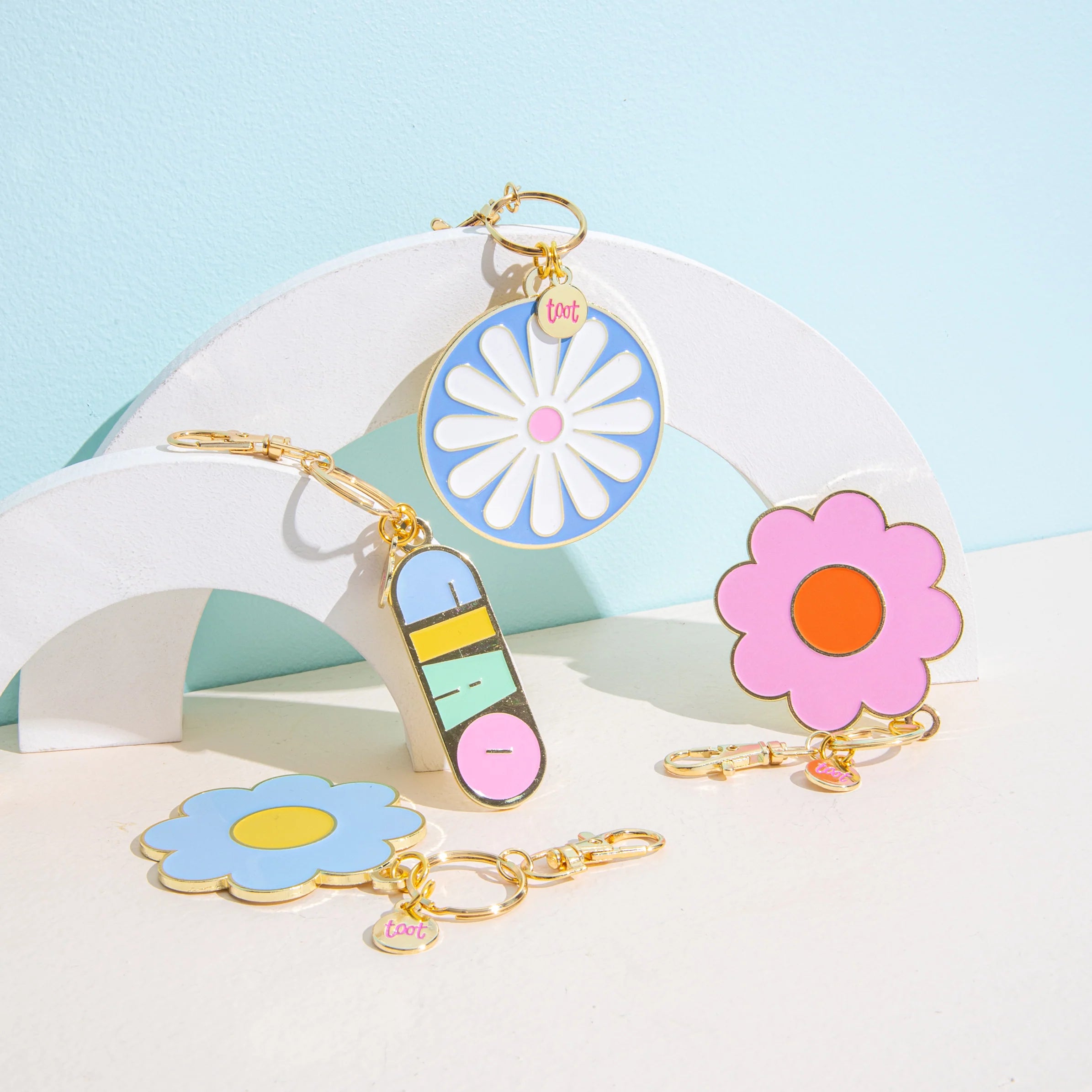 Ciao Keychain - Stylish Pastel Key Charms with Cute Designs