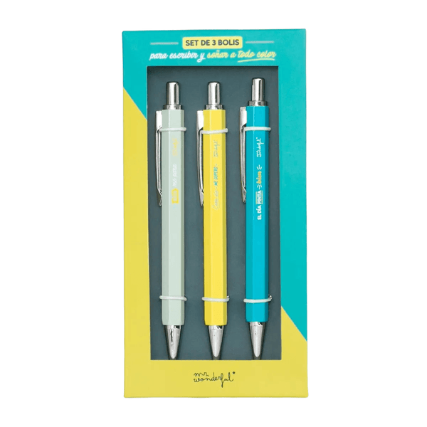 Set de 3 Bolígrafos (Pen Set) 