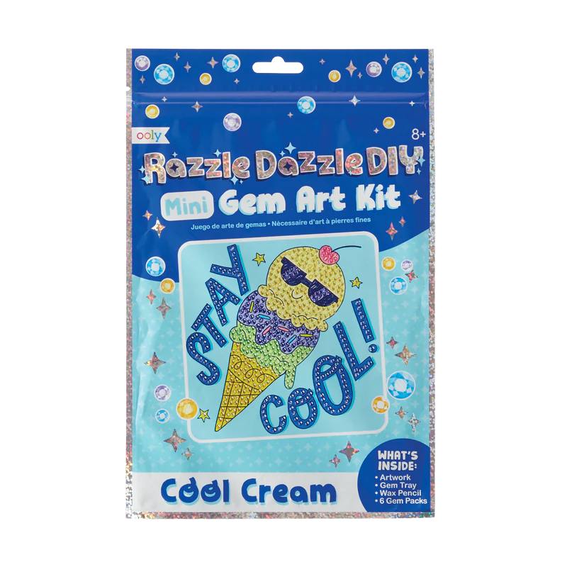 Cool Cream Razzle Dazzle Diy Gem Art Kit