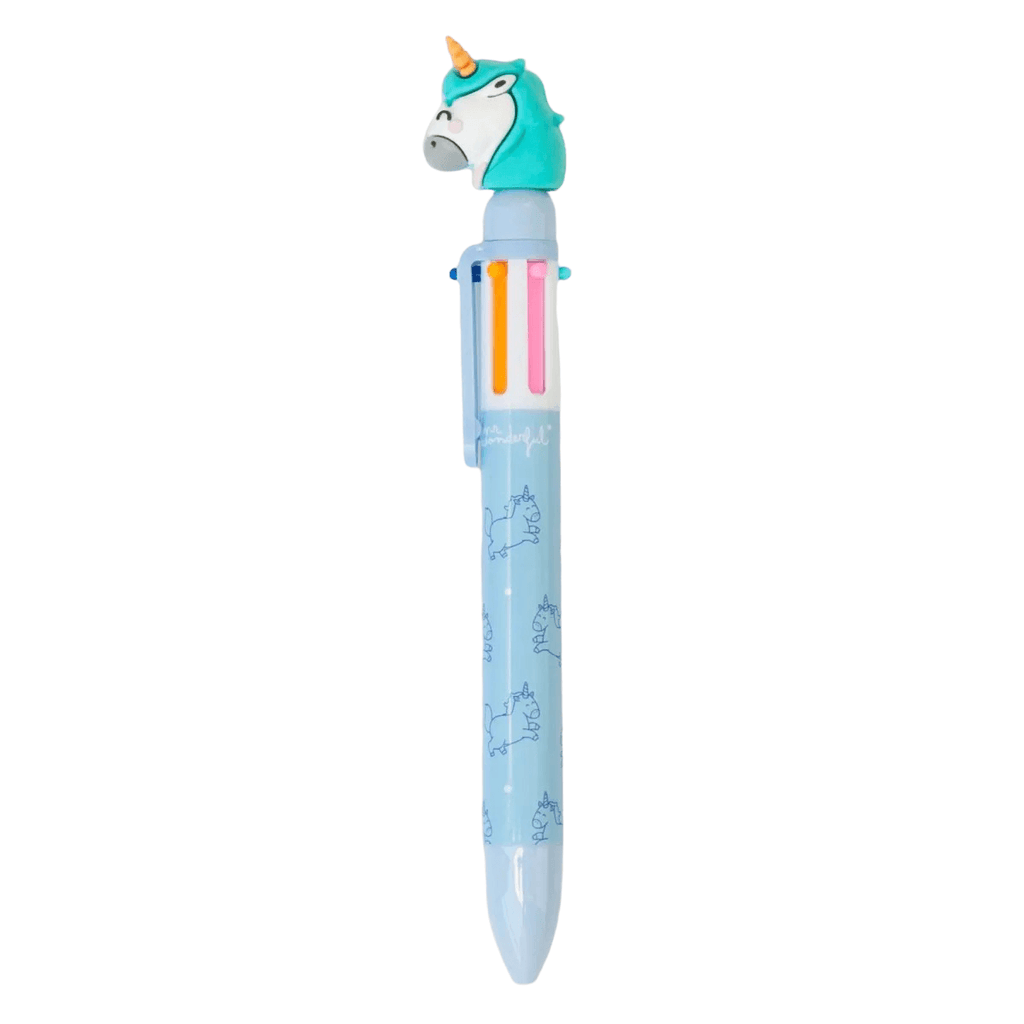 Boli Multicolor de Unicornio (Multicolor Pen) "Para Anotar tus Mejores Planes - Funky Confetti