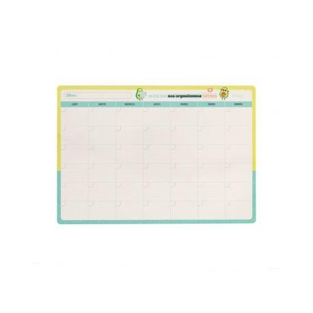 Pizarra Magnética con Planificador Mensual (Magnetic Dry Erase Calendar) - Funky Confetti