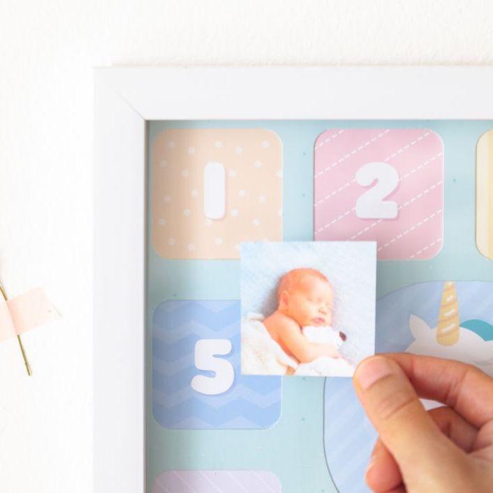 Marco de Fotos Bebé - Mi Primer Añito - Funky Confetti