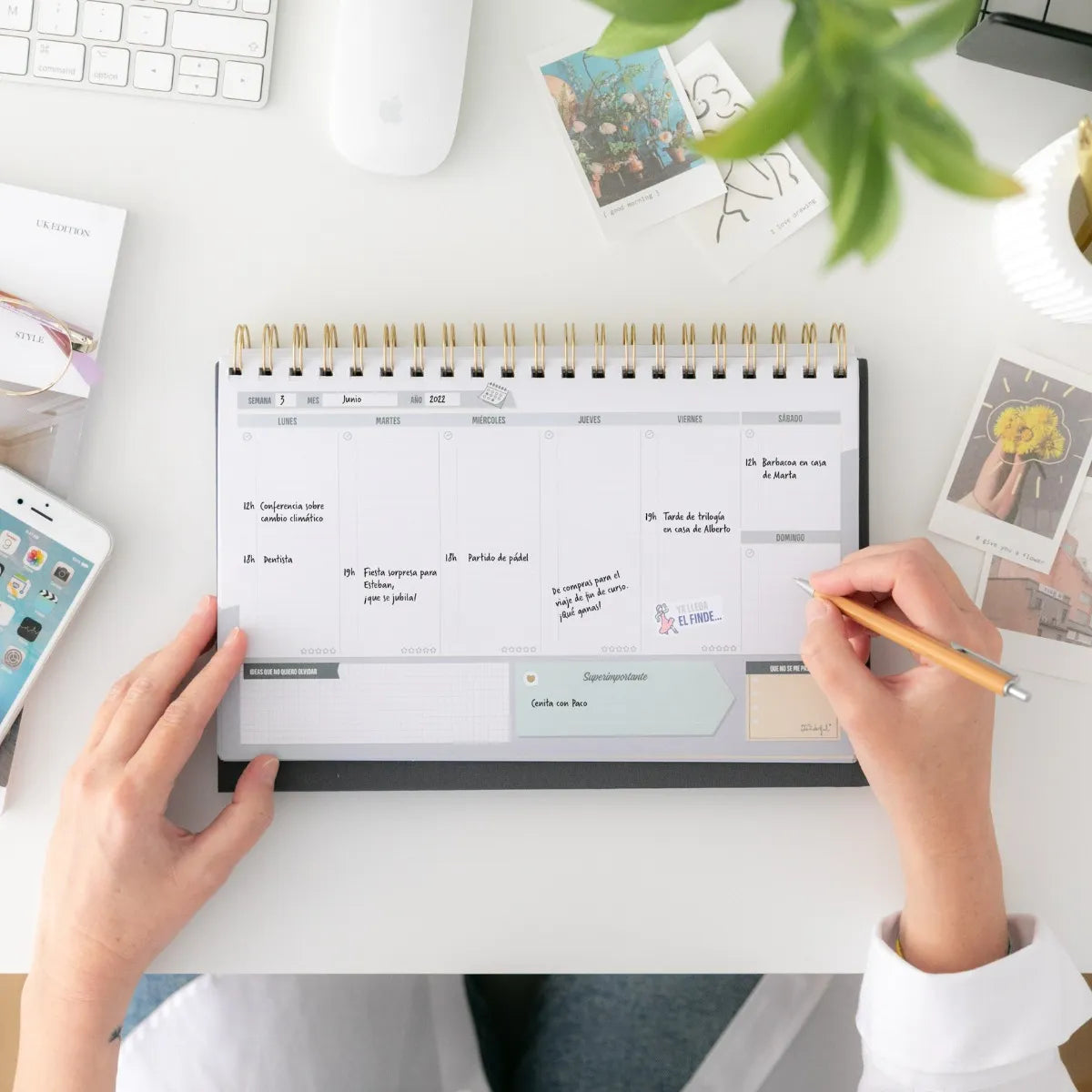 Planificador Semanal (Weekly Planner) - "Empieza por Soñarlo" - Funky Confetti