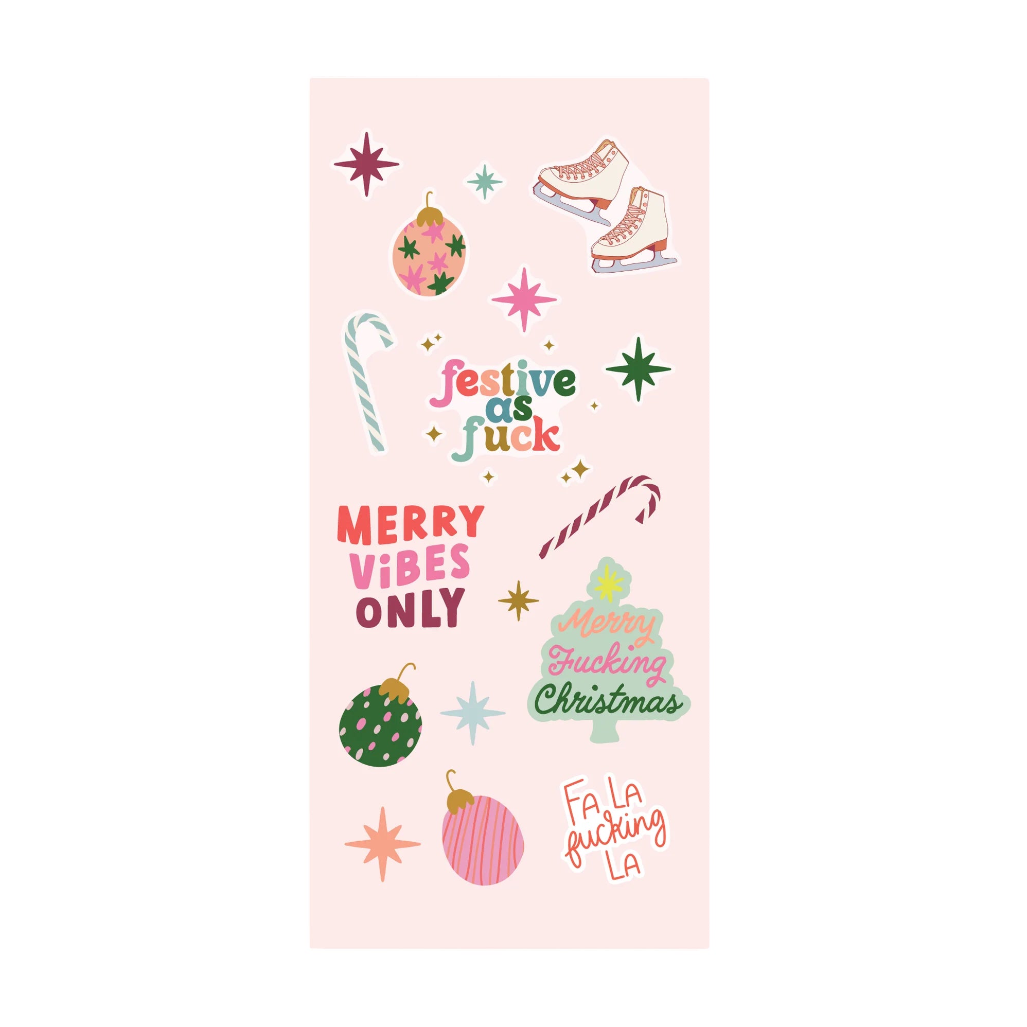 Colorful sweary sticker booklet with 300+ sassy designs from Funky Confetti
