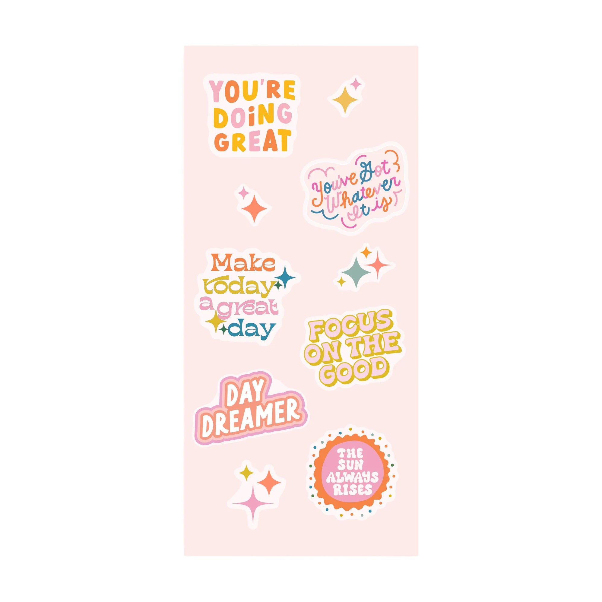 Colorful sweary sticker booklet with 300+ sassy designs from Funky Confetti