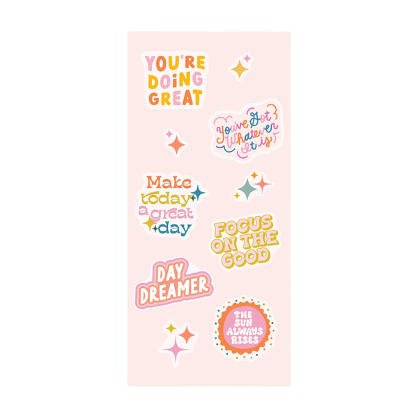 Colorful sweary sticker booklet with 300+ sassy designs from Funky Confetti